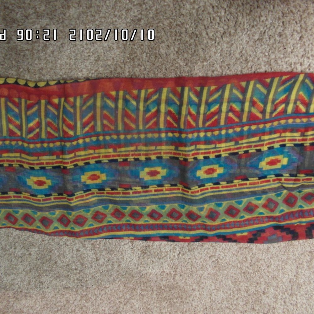 Colourful scarf